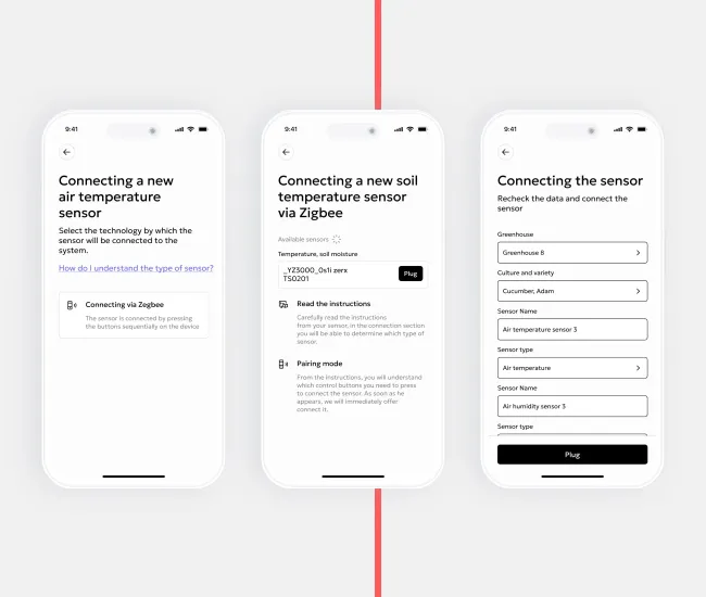 Recherche et connexion du capteur